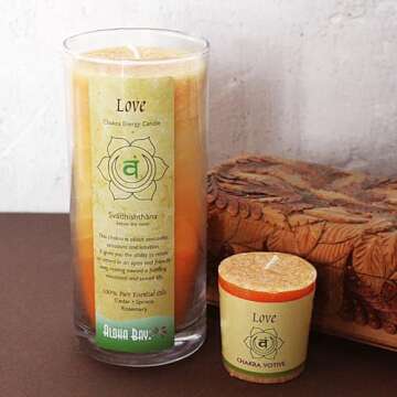 Aloha Bay Chakra Energy Jar Candles - 3-Pack Scented Candle