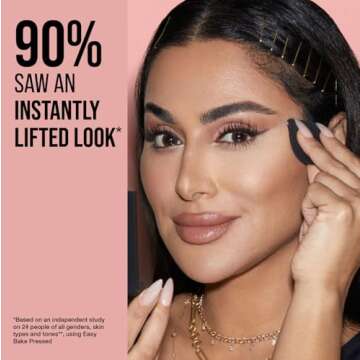 HUDA BEAUTY Easy Bake and Snatch Pressed Talc-Free Brightening and Setting Powder Cherry Blossom