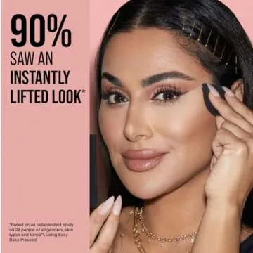 HUDA BEAUTY Easy Bake and Snatch Pressed Talc-Free Brightening and Setting Powder Cherry Blossom