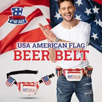 USA Merica Beverage Belt - Perfect for Every Celebration