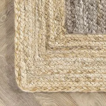 nuLOOM Eleonora Casual Jute Area Rug 4x6 Grey