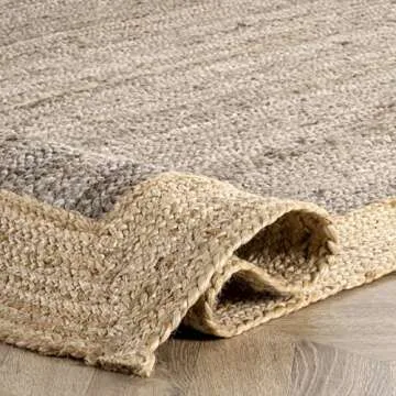 nuLOOM Eleonora Casual Jute Area Rug 4x6 Grey