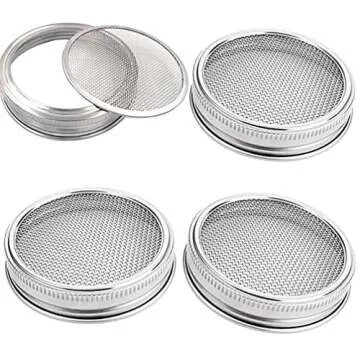 Sprouting Lids Stainless Steel Kit for Mason Jars