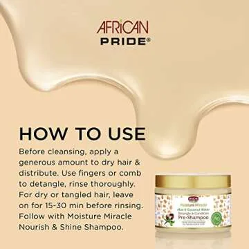 African Pride Aloe & Coconut Pre-Shampoo for Natural Hair