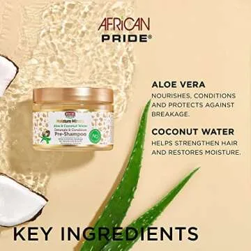 African Pride Aloe & Coconut Pre-Shampoo for Natural Hair