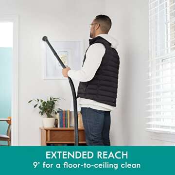 Kenmore KW3030 Wet Dry Canister 3.2 Gallon 2.5 Peak HP Vacuum Cleaner with Extension Wands Tool Storage & Wall Bracket for Garage, Car, Home, 3.2 Gallons, Green