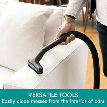 Kenmore KW3030 Wet Dry Canister 3.2 Gallon 2.5 Peak HP Vacuum Cleaner with Extension Wands Tool Storage & Wall Bracket for Garage, Car, Home, 3.2 Gallons, Green