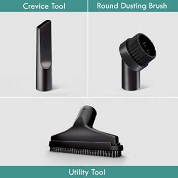 Kenmore KW3030 Wet Dry Canister 3.2 Gallon 2.5 Peak HP Vacuum Cleaner with Extension Wands Tool Storage & Wall Bracket for Garage, Car, Home, 3.2 Gallons, Green