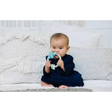 Safe and Cute Itzy Ritzy Silicone Rattle Teether for Infants