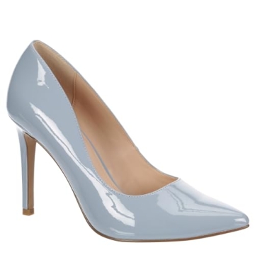 Michael By Michael Shannon Ryleigh Pointed Toe High Heel Dress Pumps - Pale Blue Size 9