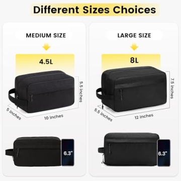 Vorspack Travel Toiletry Bag for Men - Stylish Dopp Kit