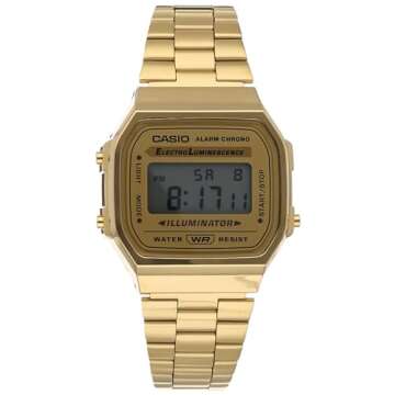 Casio Vintage Retro Gold Digital Unisex Watch