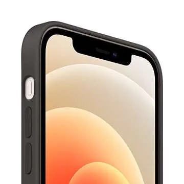 Apple Silicone Case for iPhone 12 and iPhone 12 Pro - Elegant Black Magsafe Case