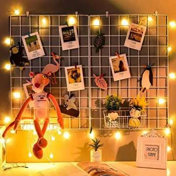 GBYAN Grid Wall Panel White Wall Grid Organizer Multifunctional Wire Wall Grid for Home and Office Photo Display