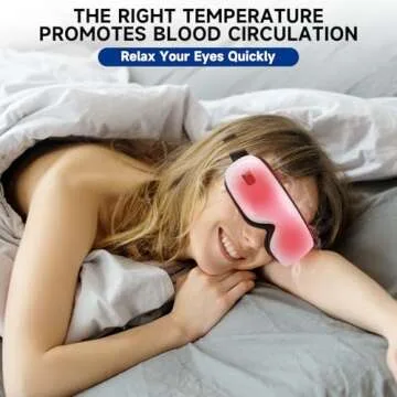 Eye Massager with Heat & Vibration for Migraine Relief