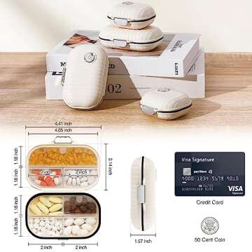 Zannaki Portable Pill Case: Travel-Friendly Weekly Organizer