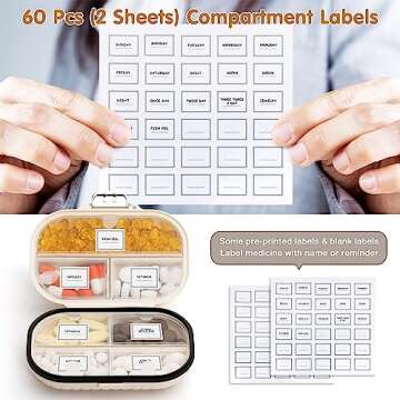 Zannaki Pill Organizer for Easy Daily Medication Management