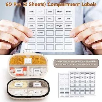 Zannaki Pill Organizer for Easy Daily Medication Management