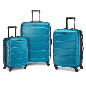 Samsonite Omni PC Hardside Expandable Luggage Set with Spinner Wheels - Caribbean Blue