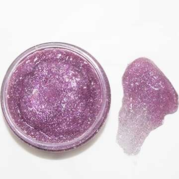 Unicorn Face, Body Glitter Gel: for Women & Girls | Biodegradable Holographic Purple Body Glitter | ...
