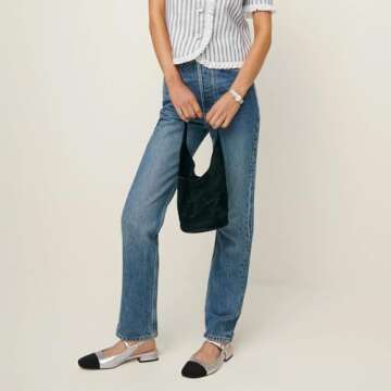 Dsevht Women’s Silver Slingback Flats for Effortless Style