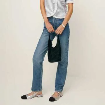 Dsevht Women’s Silver Slingback Flats for Effortless Style