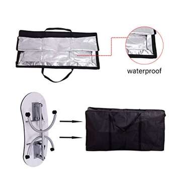 Manicure Nail Table- LIFELEADS Portable Nail Desk Manicure Nail Table Station Desk Spa Beauty Salon Nail Art Equipment with Comfy Wrist Cushion/Drawer/Lockable Wheels/Carry Bag(White)