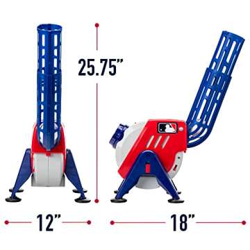 Franklin Sports Kids MLB Pitching Machine - Adjustable Speed & Angle for Batting Practice