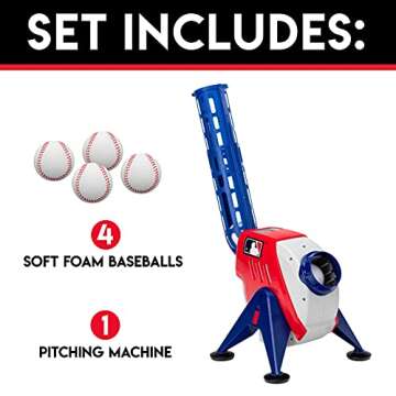 Franklin Sports Kids MLB Pitching Machine for Young Players