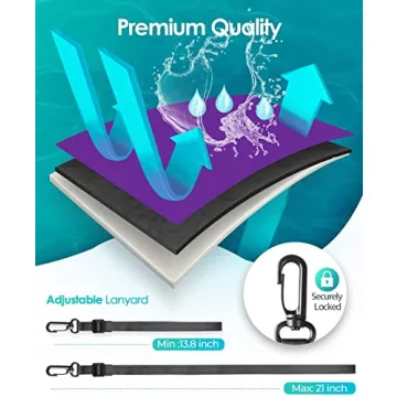 Hiearcool Waterproof Phone Pouch for iPhone & Samsung