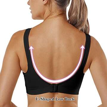Vertvie Wireless Bras for Women Seamless Full Coverage Wirefree Sports Bra Plus Size Bralette for Sl...