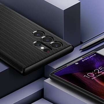 Spigen Neo Hybrid Designed for Galaxy S22 Ultra Case (2022) - Black