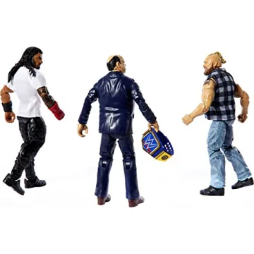 Elite WWE Action Figure 3-Pack with Championship Accessories