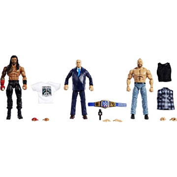 Elite WWE Action Figure 3-Pack with Championship Accessories
