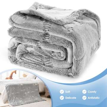 Magical Dinosaur Glow in The Dark Blanket for Kids