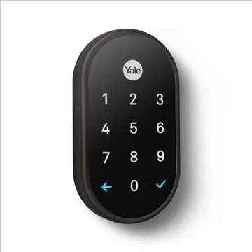 Google Nest x Yale Lock - Tamper Proof Smart Lock for Keyless Entry - Keypad Deadbolt Lock for Front...