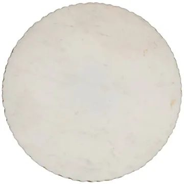 Mud Pie 16" Marble Lazy Susan with Gold Accents
