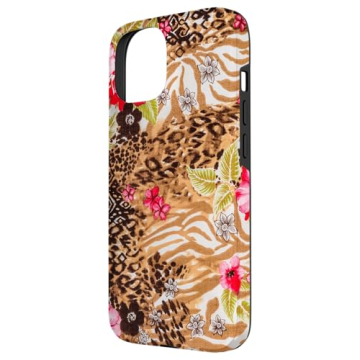 Trendy iPhone 15 Tropical Leopard Case for Protection