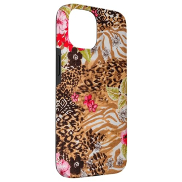 Trendy iPhone 15 Tropical Leopard Case for Protection