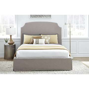 Modus Furniture Solid Wood Footboard-Storage Bed, California King, Laurel - Wheat