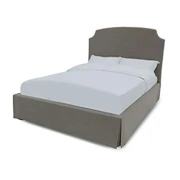 Modus Furniture Solid Wood Footboard-Storage Bed, California King, Laurel - Wheat