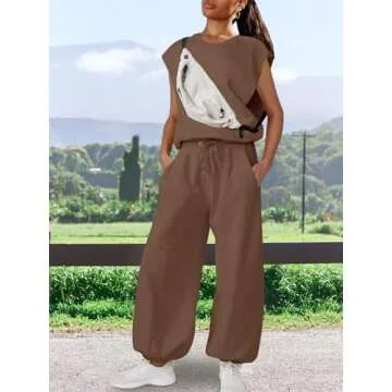 LAMISSCHE Women's Wide Leg Jumpsuit with Pockets
