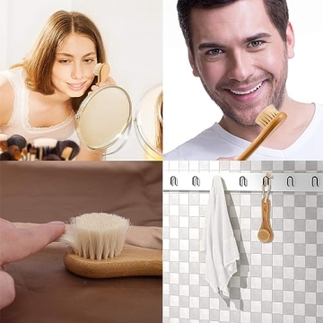 Gentle Horsehair Facial Cleansing Brush for Radiant Skin