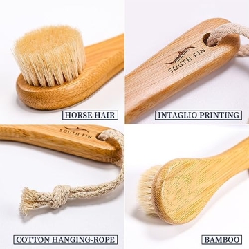Gentle Horsehair Facial Cleansing Brush for Radiant Skin
