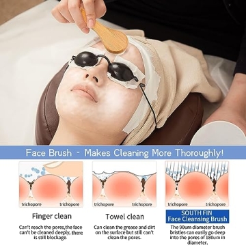 Gentle Horsehair Facial Cleansing Brush for Radiant Skin