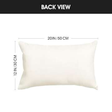 ADFLOOD Christmas Pillow Covers 12X20 Christmas Trees Decorative Throw Pillows Decoration Holiday Party Cushion Case for Home Couch Sofa