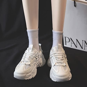 VAXAV Women's Breathable Mesh Platform Sneakers Size 8