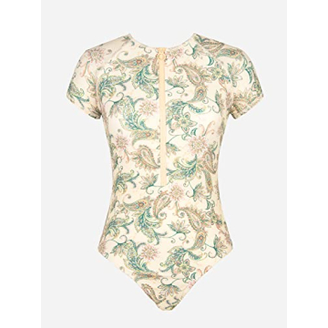 CUPSHE Women’s Mock Neck Swimsuit with Zipper