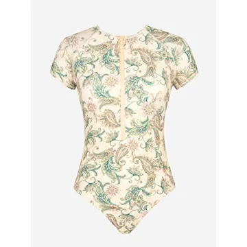 CUPSHE Women’s Mock Neck Swimsuit with Zipper