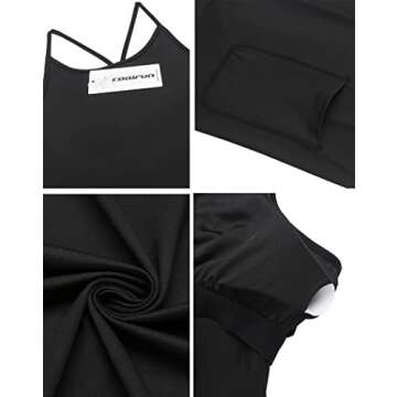 COOrun Women's Tennis Dress with Built-in Bra & Shorts Pocket